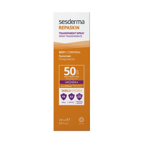 SESDERMA REPASKIN солнцезащитный прозрачный спрей СЗФ 50 200мл №2