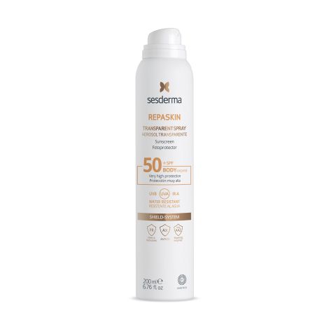 SESDERMA REPASKIN TRANSPARENT SPRAY Body sunscreen спрей солнцезащитный прозрачный для тела СЗФ 50 200мл